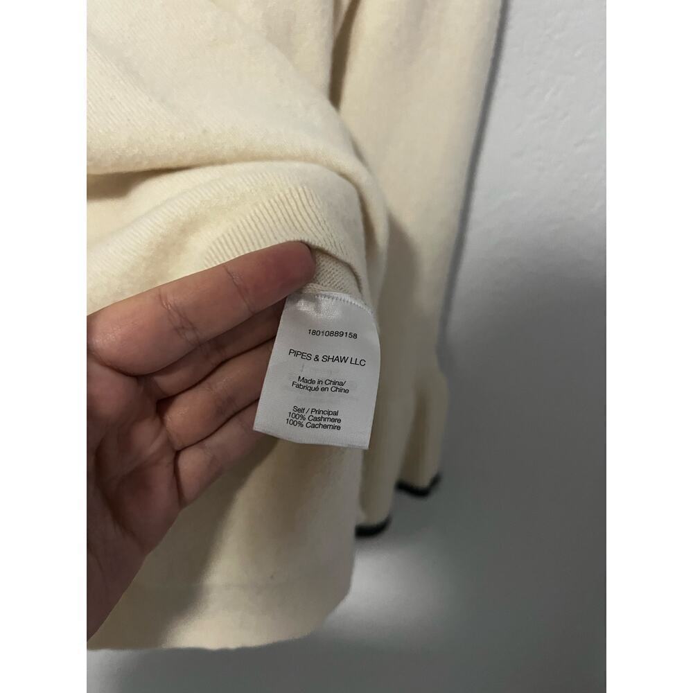 Veronica Beard Cashmere Mar Bell Sleeve Mock Neck Crew Sweater - Picture 5 of 7